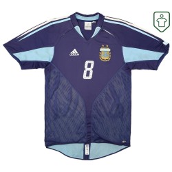 Männer Argentinien 2004/05 Auswärts Retro Shirt Zanetti #8