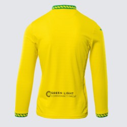 Kinder Norwich City 2025/26 Heimtrikot Langarm
