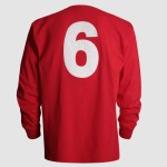Herren West Ham United 1966 Auswärts Retro Langarmtrikot Nr. 6
