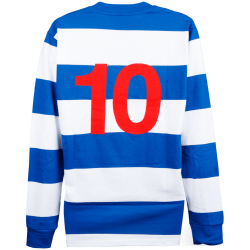 Herren Queens Park Rangers 1975/76 Heim Retro Langarmtrikot #10