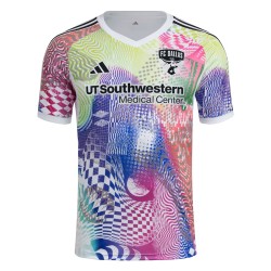 Kinder FC Dallas 2025 Drittes Pre Match Shirt - Weiß