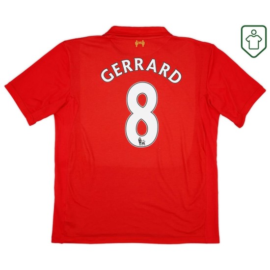 Herren Liverpool 2012/13 Heim Retro Shirt Gerrard #8
