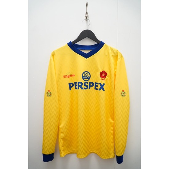 Kinder Leeds United 1988/89 Auswärts Retro Langarmtrikot