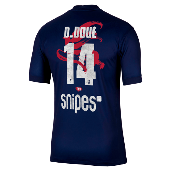 Herren PSG 2025/26 Heim Lunar New Year Trikot D.Doué #14