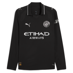 Kinder Manchester City 2025/26 Auswärtstrikot Langarm