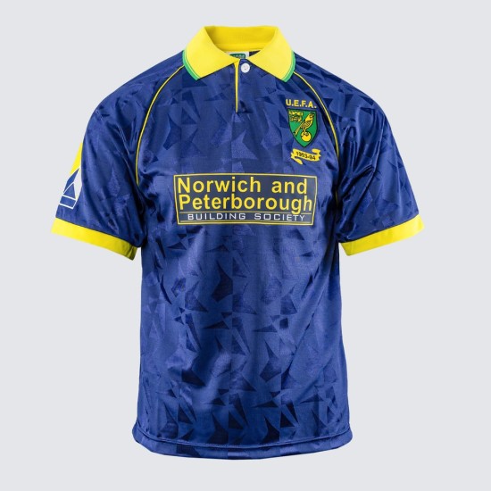 Kinder Norwich City 1993 Auswärts Retro UEFA Cup Trikot