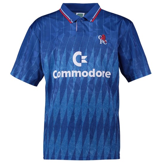Herren Chelsea 1990 Retro Trikot Blau