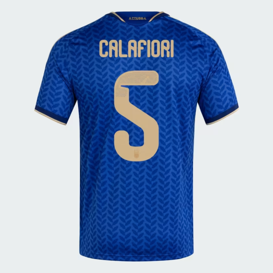 Herren Italien 2026 Heim Authentisches WM-Trikot CALAFIORI #5