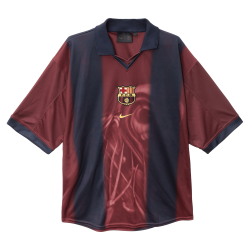 Herren FC Barcelona X TRAVIS SCOTT Retro 2000/01 Heim Skelett Trikot