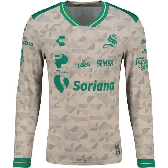 Herren Santos Laguna 2025/26 Langarm-Auswärtstrikot