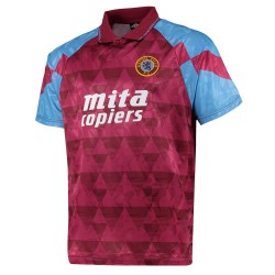 Herren Aston Villa 1990 Retro Trikot Rot