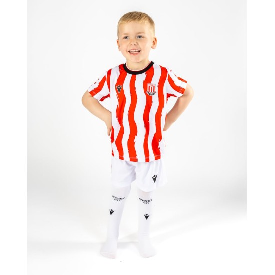 Kinder Stoke City 2025/26 Heim Trikotset