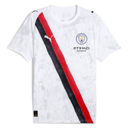 Herren Manchester City 2025/26 KidSuper Trikot - Weiß