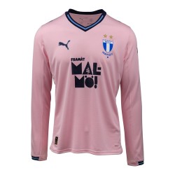 Kinder Malmö FF 2025 Auswärtstrikot mit langen Ärmeln – Rosa