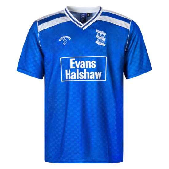 Herren Birmingham City 88/89 Heimtrikot Retro Matchwinner Evans Halshaw