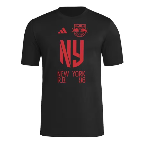 Kinder New York Red Bulls 2025 Drittes Hook AEROREADY Shirt - Schwarz